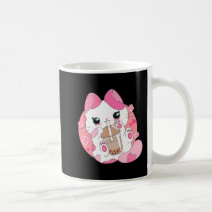 Cute Anime Kawaii Cat Boba Bubble Tea Girls Costum Coffee Mug