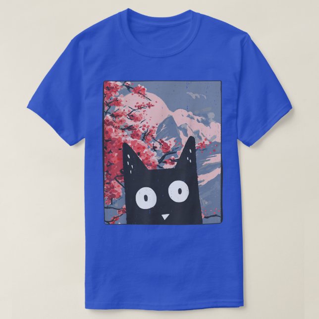 Cute Anime Kitten Neko Japan Manga Harajuku Otaku  T-Shirt (Design Front)