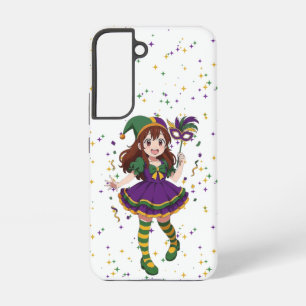 Cute anime Mari Gras girl Samsung Galaxy Case