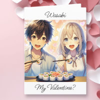 Cute Anime Sushi Pun Valentine's Day Photo