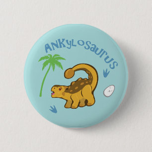 Cute Ankylosaurus 6 Cm Round Badge