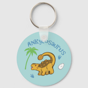 Cute Ankylosaurus Key Ring