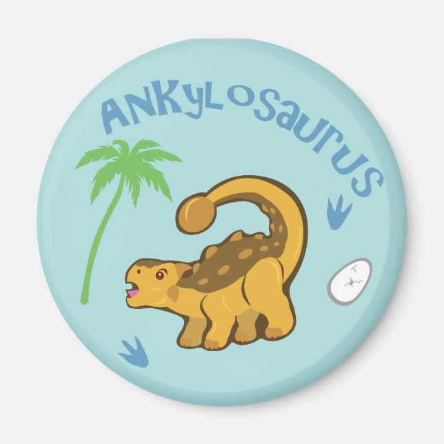Cute Ankylosaurus Magnet (Front)
