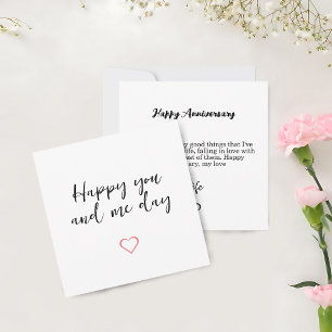 Cute Anniversary Card For Partner, Husband, Wife
