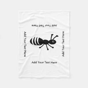 Cute Ant or Termite Funny Pest Control Fleece Blanket