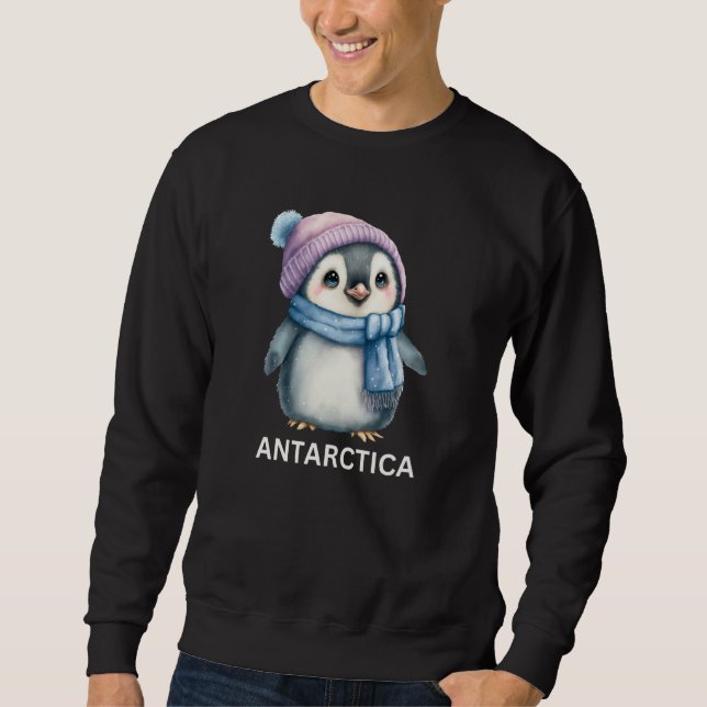 Cute Antarctica Penguin Animal for the Zoo Sweatshirt (Front)