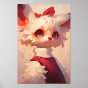 Cute Anthro Cat Poster
