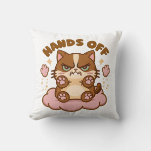 Cute Anti-Social Cat Cushion