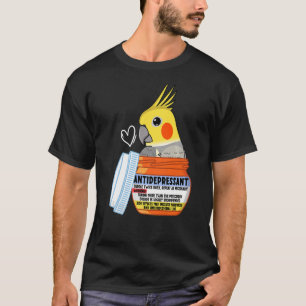 Cute Antidepressant Parrot I Cockatiel Premium T-Shirt