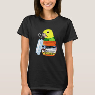 Cute Antidepressant Parrot I Double Yellow-headed  T-Shirt
