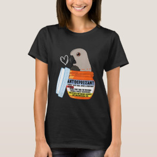 Cute Antidepressant Parrot I Red bellied Parrot T-Shirt