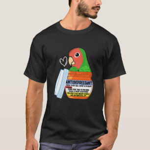 Cute Antidepressant Parrot I Rosy-faced Green Love T-Shirt