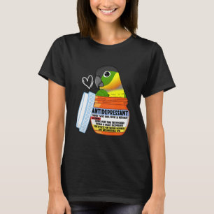 Cute Antidepressant Parrot I Yellow sided Green Ch T-Shirt