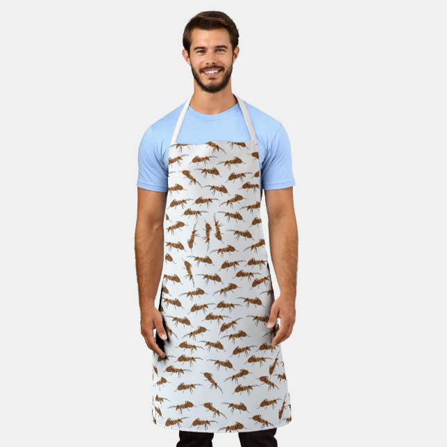 Cute Ants Pattern Apron (Worn)