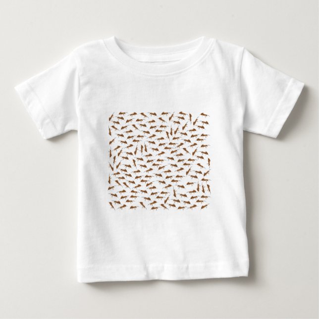 Cute Ants Pattern Baby T-Shirt (Front)