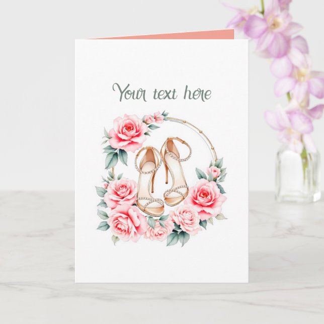 Cute Any purpose customisable  Card (Orchid)