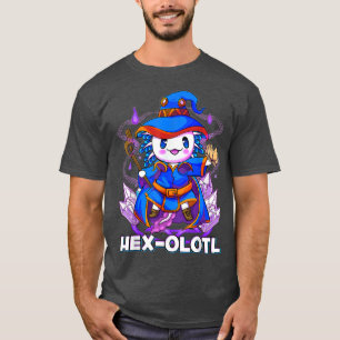 Cute Aolotl In A Wizard Halloween Costume 1378 T-Shirt