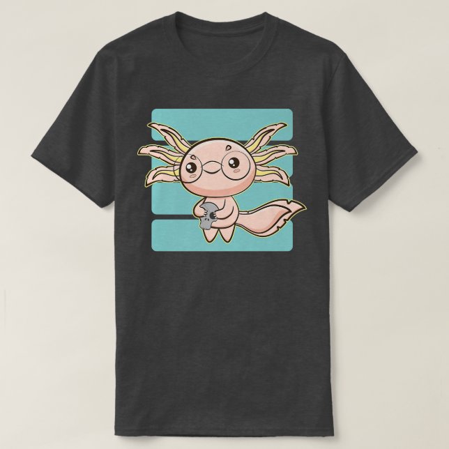 Cute Aolotl Pet Ambystoma Meicanum Walking Fish Go T-Shirt (Design Front)