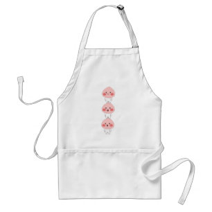 Cute apeach triplets standard apron