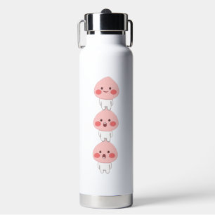 Cute apeach triplets water bottle