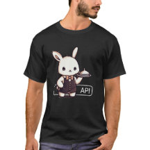 Cute "API Bunny Server" Tech Pun T-Shirt – Humour