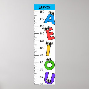 Cute Aplhabet Growth Chart