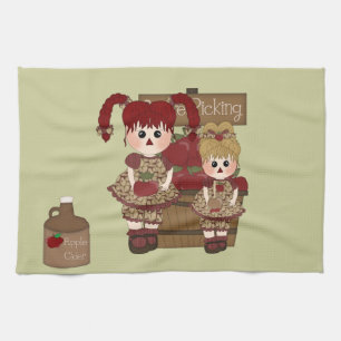 Cute Apple Autumn Kitchen Towel