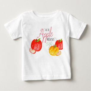 Cute apple baby shirt kid birthday party tshirt