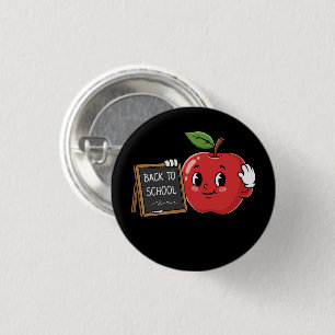 Cute Apple Back To School 3 Cm Round Badge