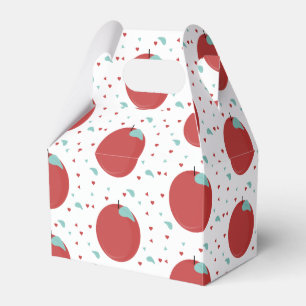Cute Apple Confetti Birthday Party Favour Box