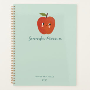 Cute Apple Custom Handwritting Name  Planner