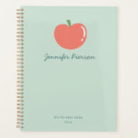 Cute Apple Custom Handwritting Name  Planner<br><div class="desc">Cute Pink  Custom Handwritting Name</div>