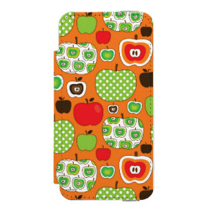 Cute apple illustration pattern incipio watson™ iPhone 5 wallet case