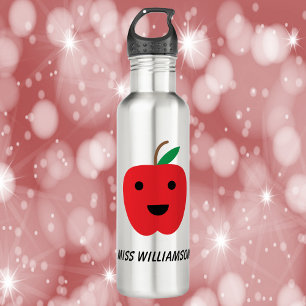 Cute Apple Kawaii Red Personalise 710 Ml Water Bottle