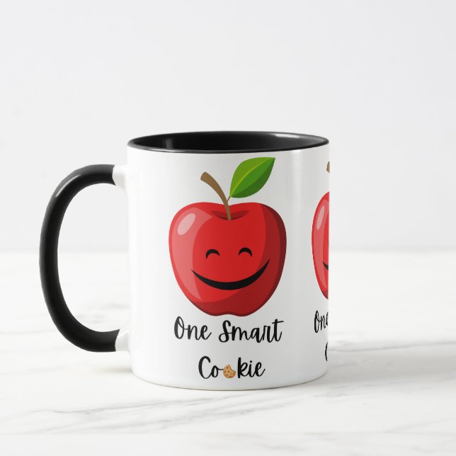 Cute Apple - One Smart Cookie Mug (Left)