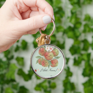 Cute Apple Our Little Cutie Birthday Key Ring