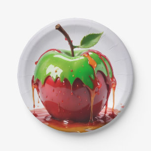 Cute Apple  Paper Plate