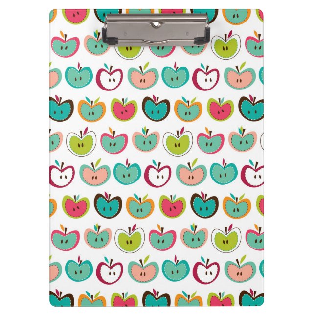 Cute apple pattern clipboard (Front)