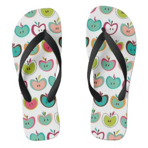 Cute apple pattern thongs