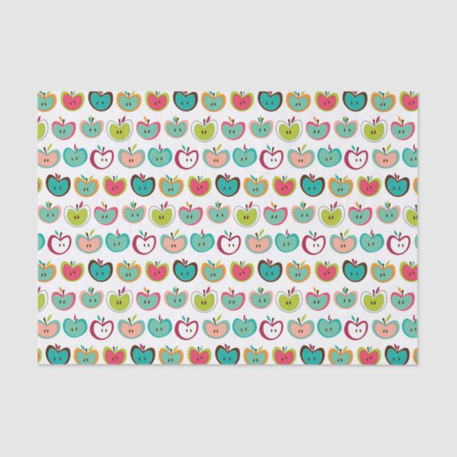 Cute apple pattern tissue paper (Front)