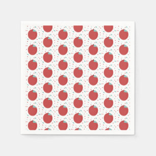 Cute Apple Picking Birthday Party Confetti Napkin