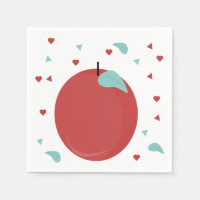 Cute Apple Picking Birthday Party Confetti