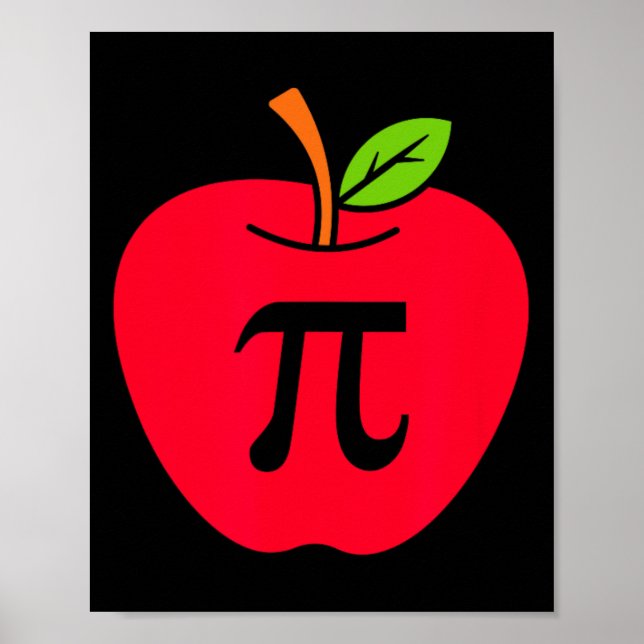 Cute Apple Pie Happy Pi Day Math Teacher  Poster (Front)