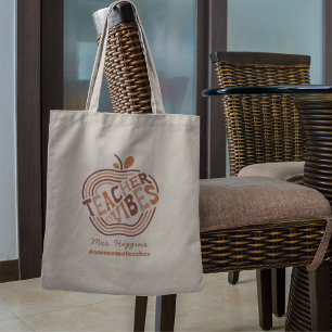 Cute Apple Teacher Appreciation Gift Tote Bag