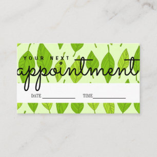 Cute Appointment Remind Card Your Next Visit