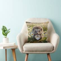 Cute April Hedgehog with Diamond Heart