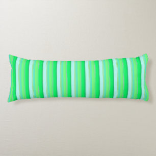 Cute aqua green stripes body cushion