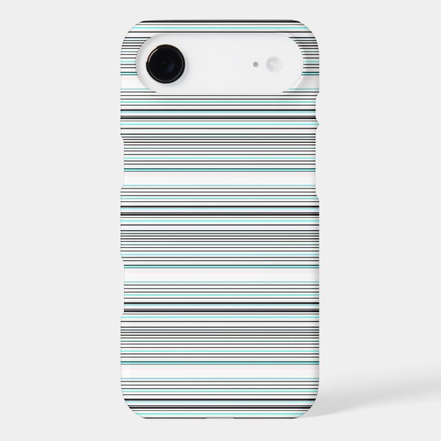 Cute aqua grey stripes (Back)