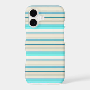 Cute aqua white stripes