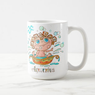 Cute Aquarius Kids Bubbles Coffee Mug